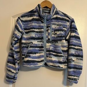 Blue and White Cozy Fleece